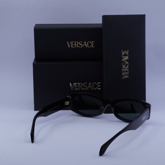 Versace VE4487 GB1/87 Rectangle Sunglasses – Black/Dark Grey main image 7
